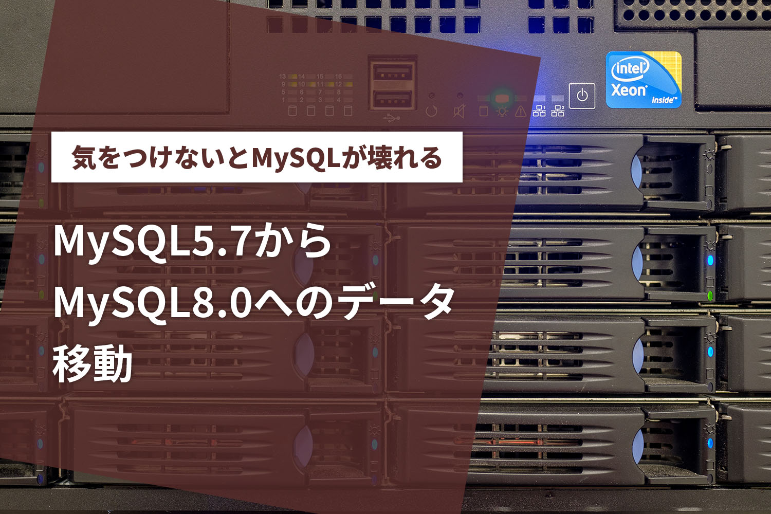 MySQL5.7からMySQL8.0へのシステム移行